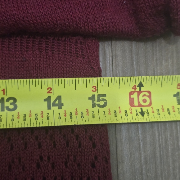 Say What? Burgundy Knit Cardigan - Picture 8 of 9